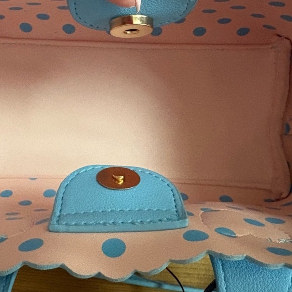JUICY RETRO BLUE STRAWBERRY BAG!!! Charms included!!! New - Picture 4 of 5